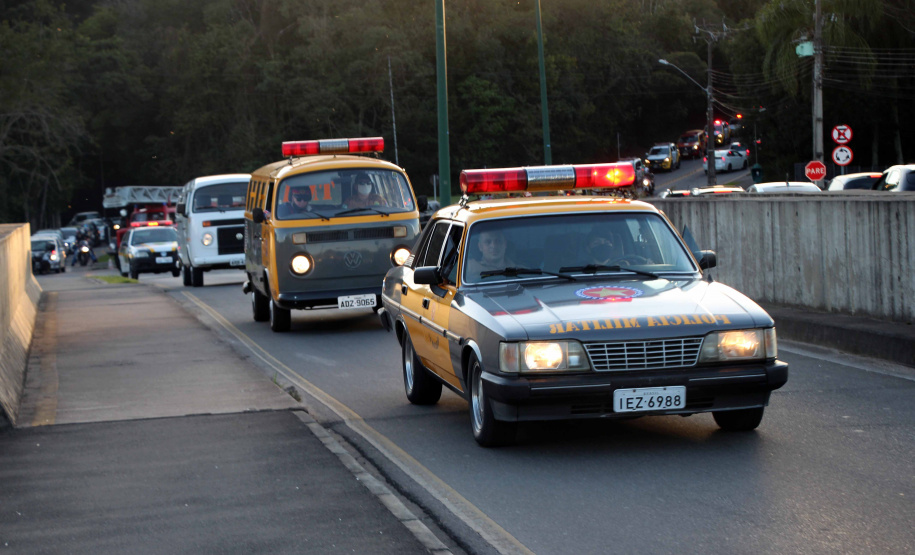 Curitiba, 29 de Agosto de 2020. Desfile de viaturas da PMPR.