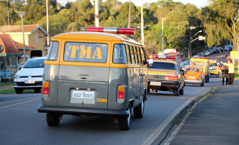 29-08-2020 Desfile de viaturas da PMPR. Curitiba, 29 de Agosto de 2020. Desfile de viaturas da PMPR.