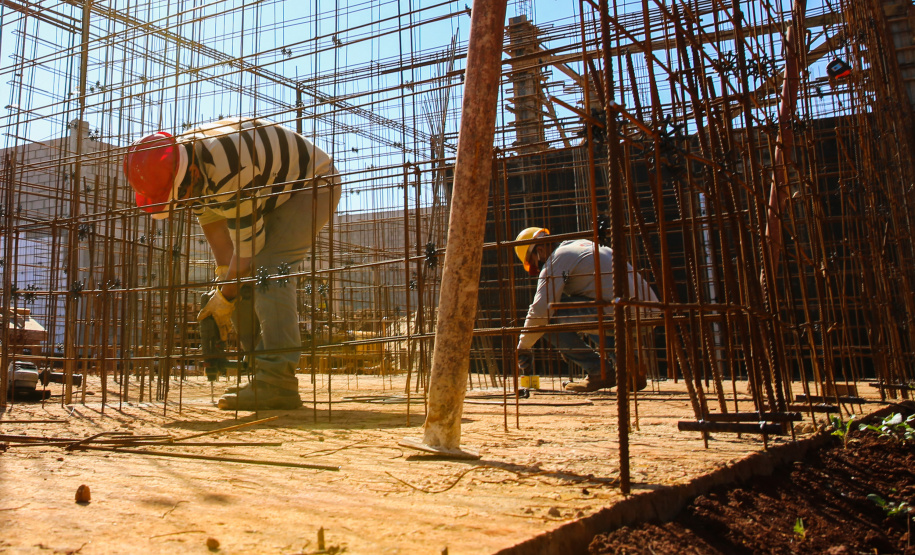 Cadeia Publica Guaira Obras de Construçao da Cadeia Publica de Guaira no loteamento Jardim Floresta com investimento de 16 milhoes. Exemplo da nova realidade do sistema carcerário que está sendo construída no Paraná. Acabar com o problema da superlotação em carceragens de delegacias e realocar os detentos em um espaço estruturado é uma das principais metas do Governo do Estado. 06/08/2020 - Foto: Geraldo Bubniak/AEN
