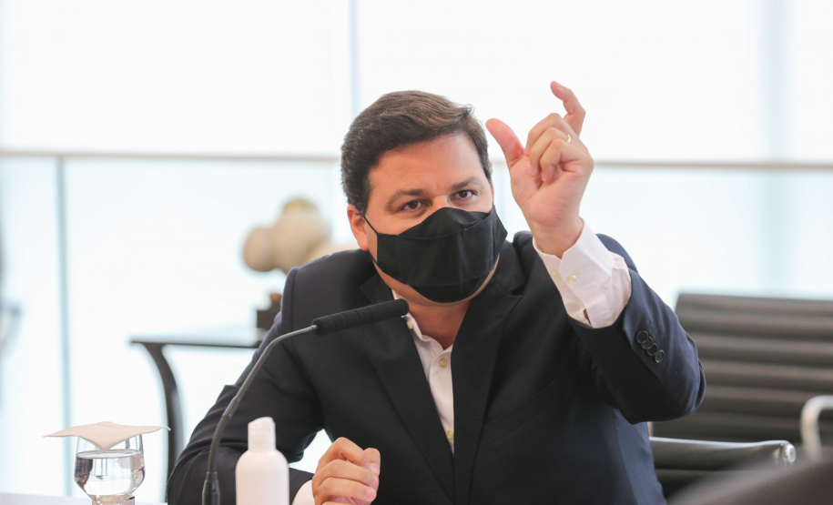 O Governador Carlos Massa Ratinho Junior apresenta, nesta segunda-feira (31), por  videoconferência  para a bancada de deputados federais do Estado, o projeto de implantação do Corredor Oeste de Exportação