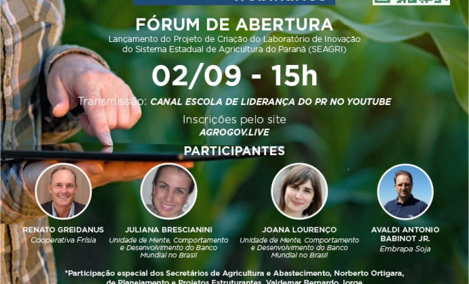 Paraná terá laboratório de inovação no setor agropecuário
