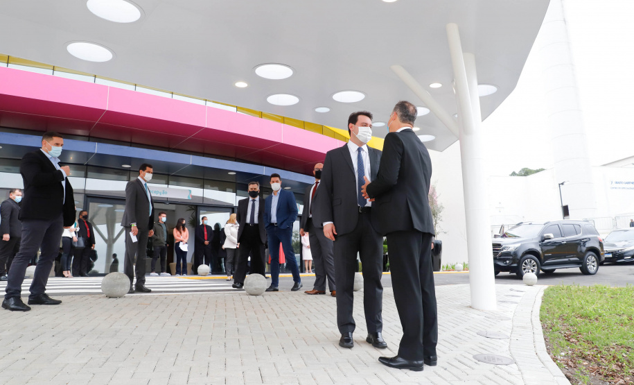 O governador Carlos Massa Ratinho Junior participou nesta terça-feira (01), em Curitiba, da inauguração do Erastinho, o primeiro hospital oncopediátrico do Sul do País.