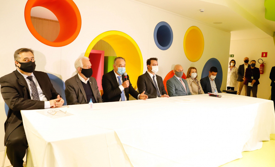 O governador Carlos Massa Ratinho Junior participou nesta terça-feira (01), em Curitiba, da inauguração do Erastinho, o primeiro hospital oncopediátrico do Sul do País.