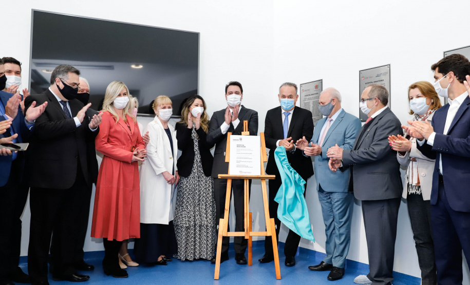 O governador Carlos Massa Ratinho Junior participou nesta terça-feira (01), em Curitiba, da inauguração do Erastinho, o primeiro hospital oncopediátrico do Sul do País.