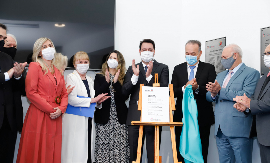 O governador Carlos Massa Ratinho Junior participou nesta terça-feira (01), em Curitiba, da inauguração do Erastinho, o primeiro hospital oncopediátrico do Sul do País.