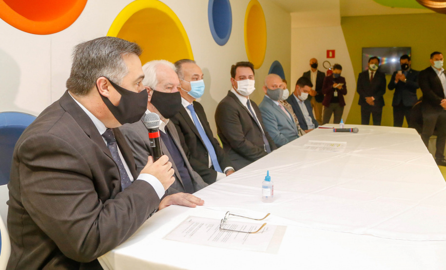 O governador Carlos Massa Ratinho Junior participou nesta terça-feira (01), em Curitiba, da inauguração do Erastinho, o primeiro hospital oncopediátrico do Sul do País.