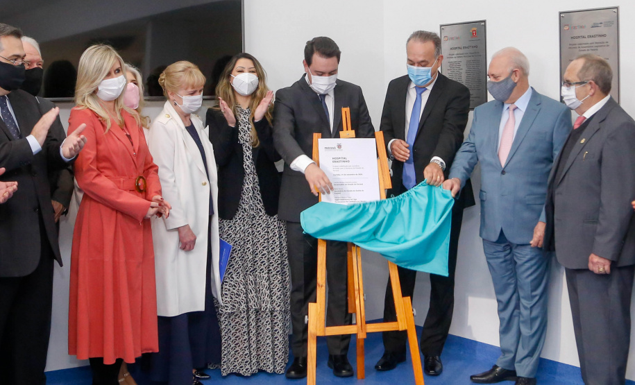 O governador Carlos Massa Ratinho Junior participou nesta terça-feira (01), em Curitiba, da inauguração do Erastinho, o primeiro hospital oncopediátrico do Sul do País.