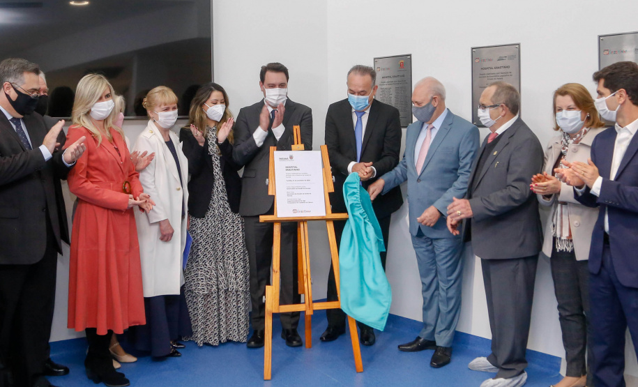 O governador Carlos Massa Ratinho Junior participou nesta terça-feira (01), em Curitiba, da inauguração do Erastinho, o primeiro hospital oncopediátrico do Sul do País.