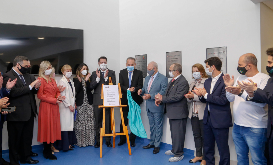 O governador Carlos Massa Ratinho Junior participou nesta terça-feira (01), em Curitiba, da inauguração do Erastinho, o primeiro hospital oncopediátrico do Sul do País.
