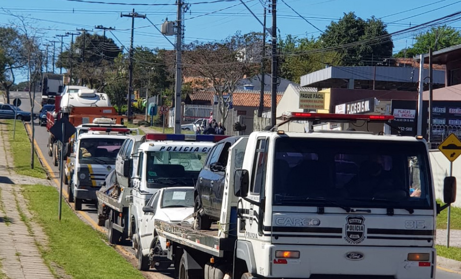 139 veículos são retirados do pátio da Delegacia de Campo Largo
. Foto:SESP