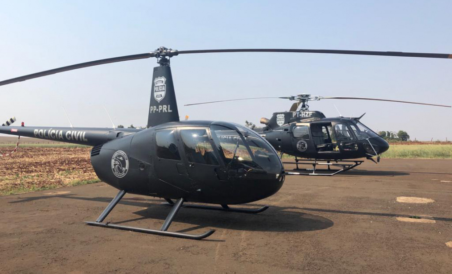 Para intensificar a segurança nas fronteiras, Polícia Civil inaugura base aérea no oeste do Paraná. Foto:SESP