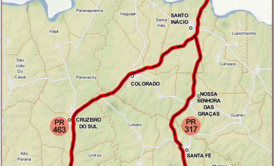Governo planeja obras de ampliação da capacidade em rodovias da região Noroeste. Foto:DER