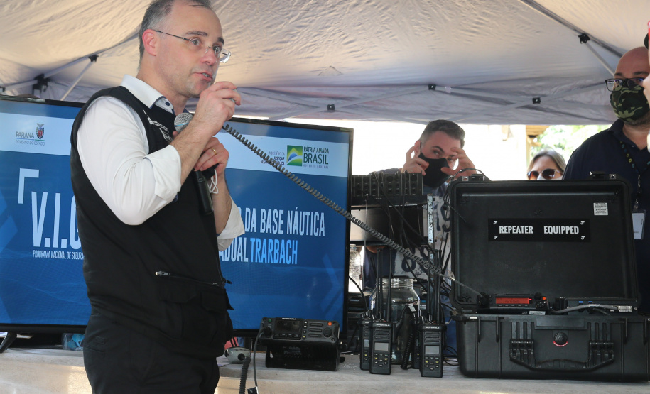 O Governador Carlos Massa Ratinho Junior participa nesta sexta-feira (11/09)  da inauguração da Base Náutica Interestadual Trarbach, localizada no Porto Felício de Querência do Norte (PR) Trata-se do primeiro espaço de atuação interestadual do Programa Nacional de Segurança nas Fronteiras e Divisas (VIGIA), do Ministério da Justiça e Segurança Pública