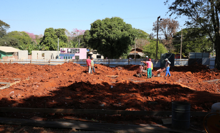 Obras de Construcao de 3 UBS - Unidade Básica de Saúde nos bairros Vila Alta, Santa Paula e Parque  Hortencia em Guaira.   06/08/2020 -  Foto: Geraldo Bubniak/AEN
