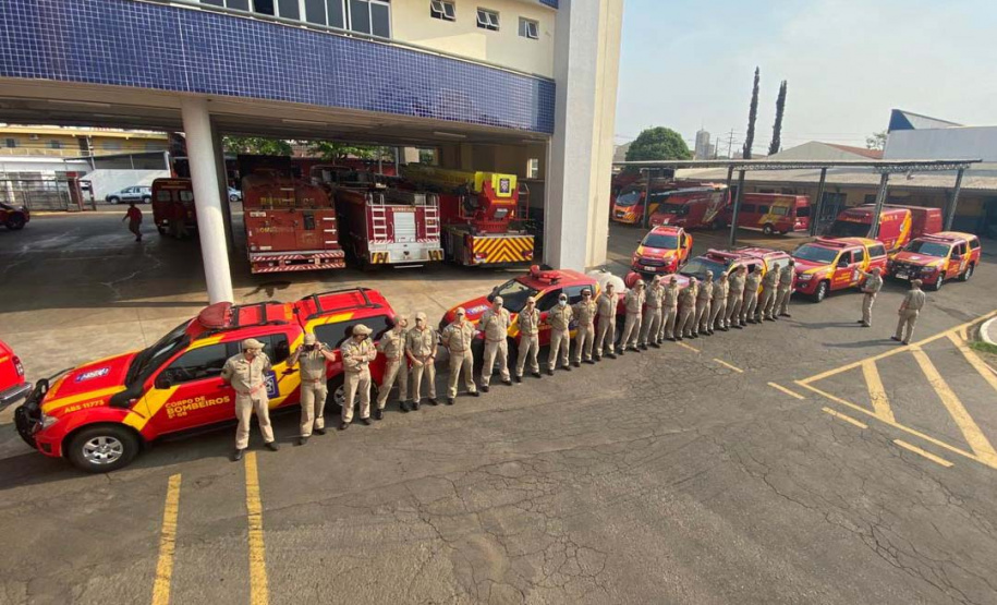 Bombeiros do Paraná vão ajudar no combate a incêndio no Pantanal. FOTO: Corpo de Bombeiros