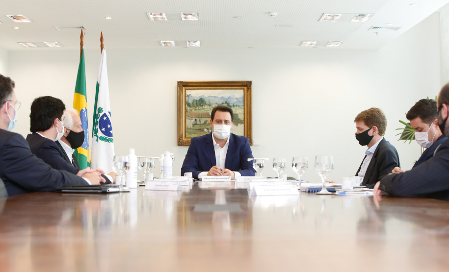 15.09.2020 Reunião do governador Carlos Massa Ratinho Junior com Eduardo Muffato do Grupo Muffato.Foto Gilson Abreu/AEN