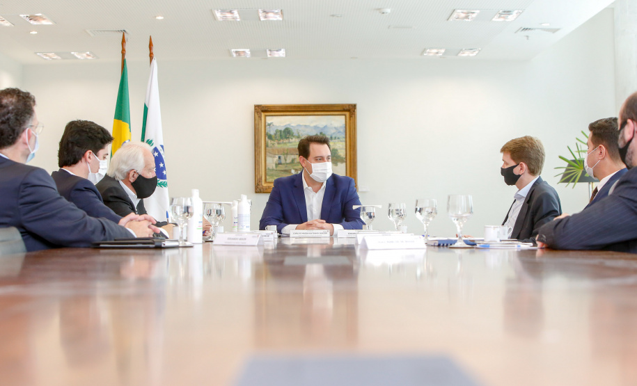 15.09.2020 Reunião do governador Carlos Massa Ratinho Junior com Eduardo Muffato do Grupo Muffato.Foto Gilson Abreu/AEN