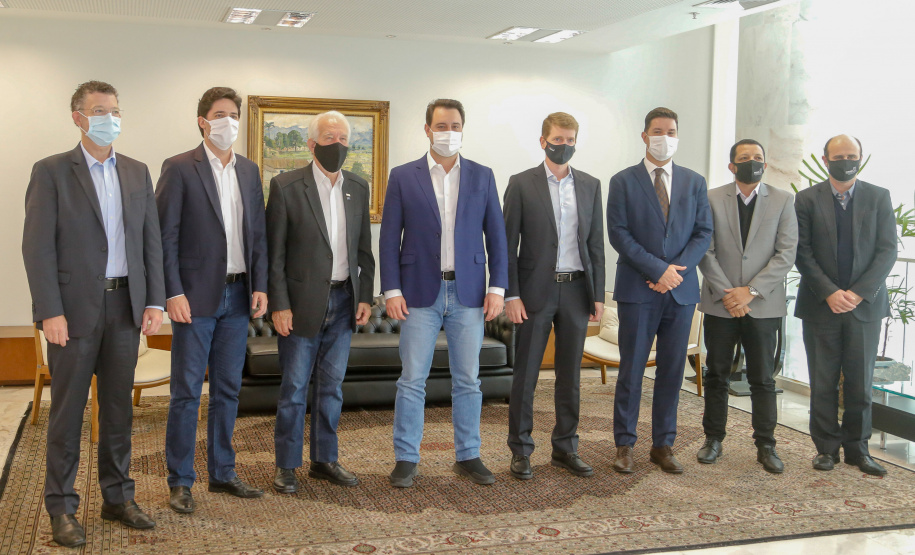 15.09.2020 Reunião do governador Carlos Massa Ratinho Junior com Eduardo Muffato do Grupo Muffato.Foto Gilson Abreu/AEN