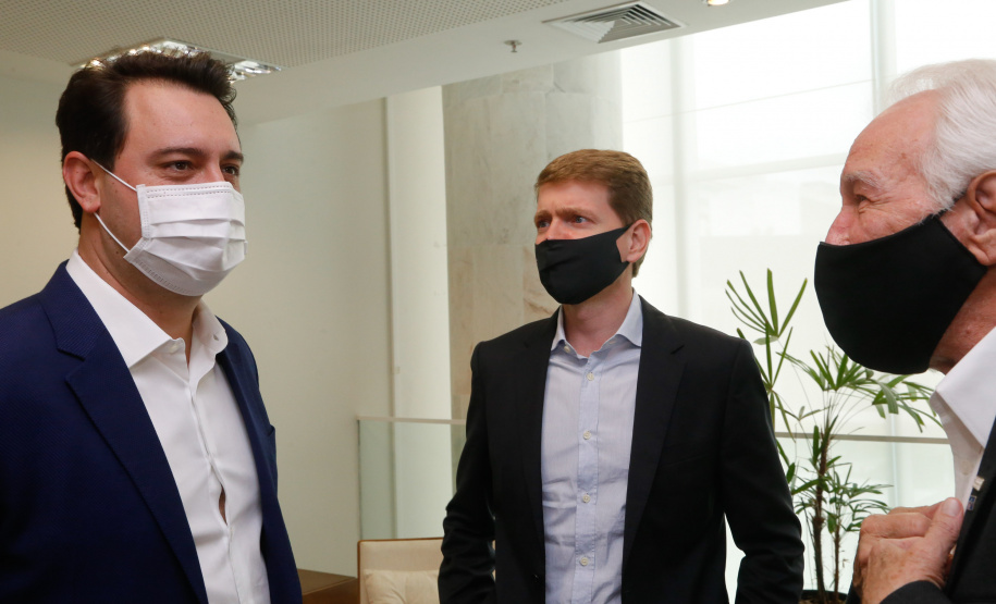 15.09.2020 Reunião do governador Carlos Massa Ratinho Junior com Eduardo Muffato do Grupo Muffato.Foto Gilson Abreu/AEN