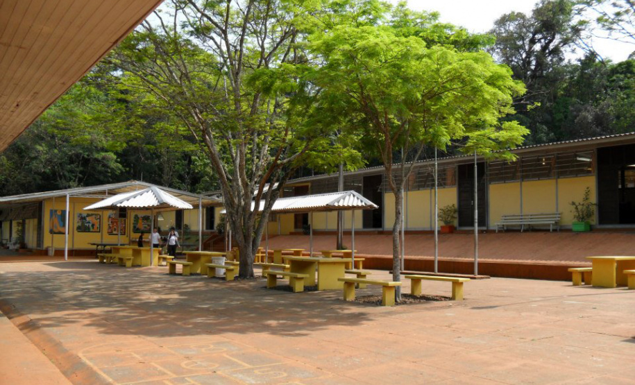 Colégio Estadual Castro Alves, em Quedas do Iguaçu. Foto:SEED