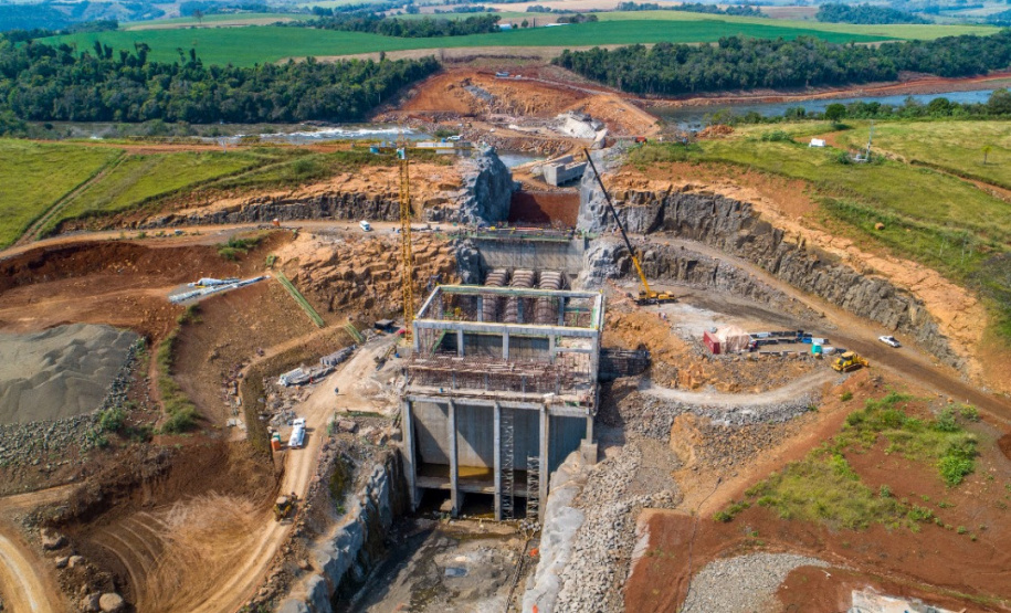 Bela Vista inicia montagem das unidades geradoras de energia. Foto: Copel