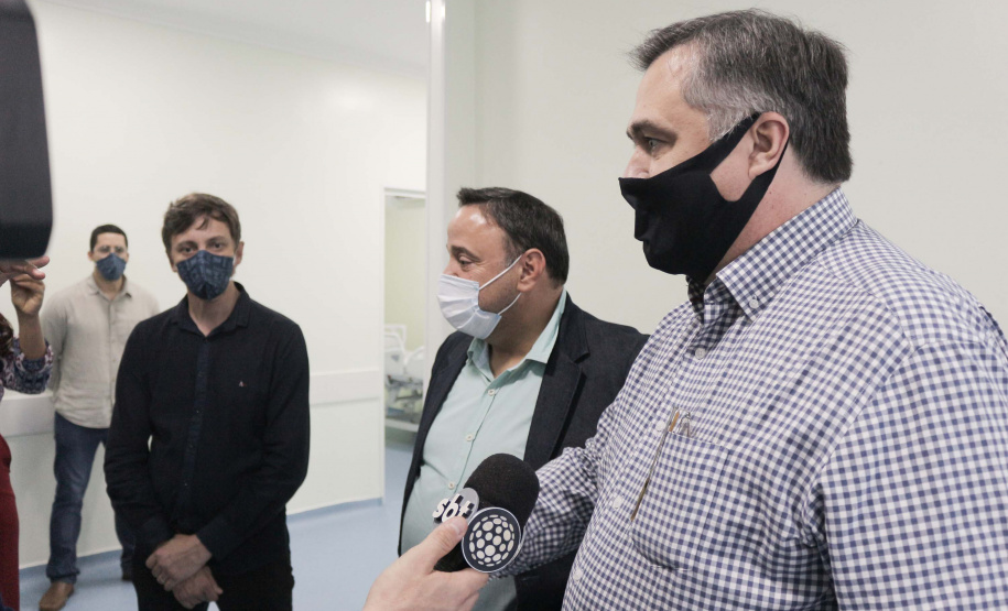 O Hospital Municipal Germano Lauck, de Foz do Iguaçu, recebeu 20 respiradores e 20 monitores para ampliar a ala do Pronto Socorro Respiratório, que vai abrir na próxima semana. Foto:Agência Municipal de Notícias Foz do Iguaçu