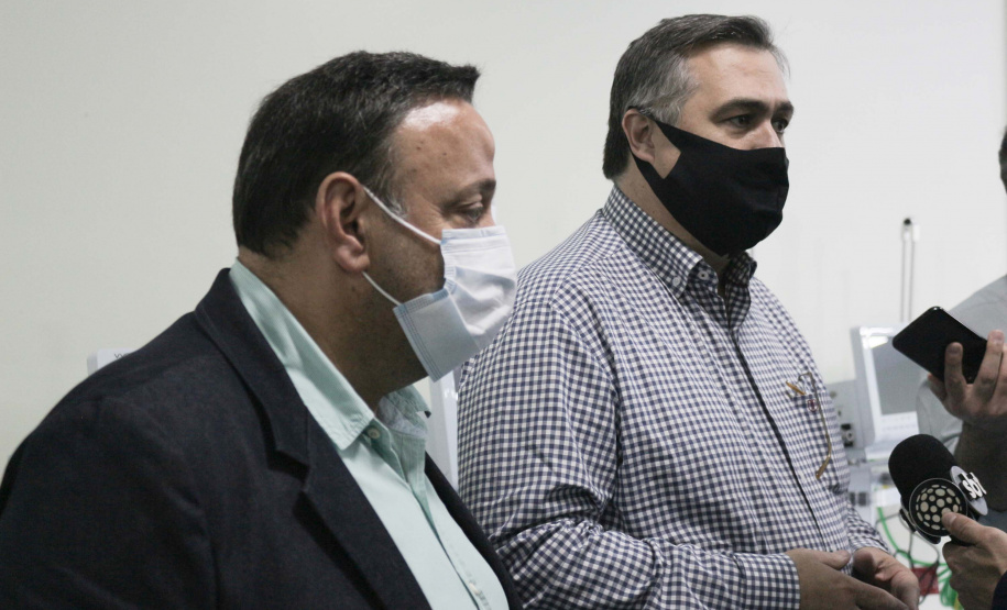 O Hospital Municipal Germano Lauck, de Foz do Iguaçu, recebeu 20 respiradores e 20 monitores para ampliar a ala do Pronto Socorro Respiratório, que vai abrir na próxima semana. Foto:Agência Municipal de Notícias Foz do Iguaçu