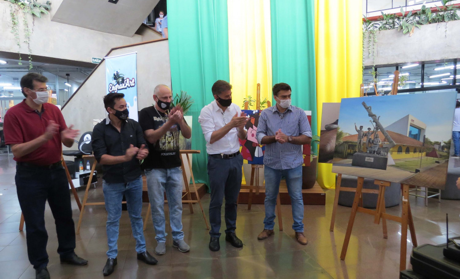 Exposição reúne quadros de presos da Penitenciária de Cascavel
. Foto:DEPEN