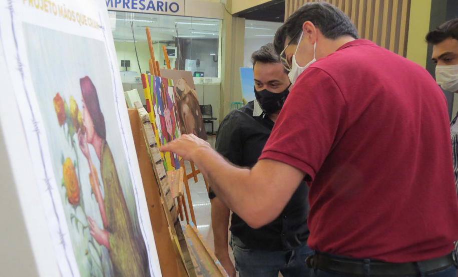 Exposição reúne quadros de presos da Penitenciária de Cascavel
. Foto:DEPEN