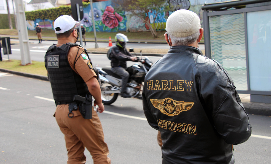 Curitiba, 22 de setembro de 2020.  Blitz educativa BPTran.