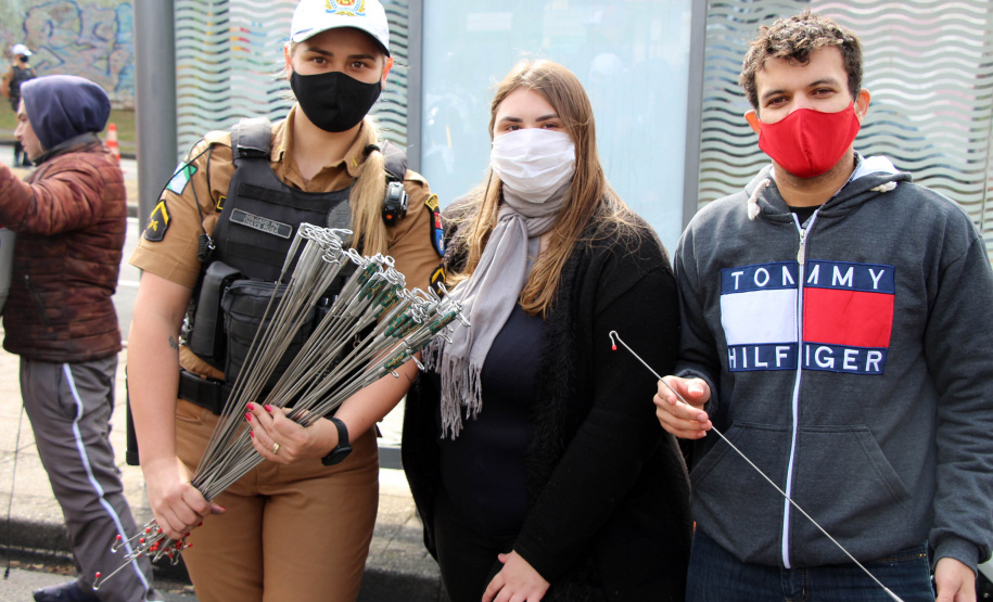 Curitiba, 22 de setembro de 2020.  Blitz educativa BPTran.