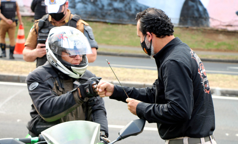 Curitiba, 22 de setembro de 2020.  Blitz educativa BPTran.
