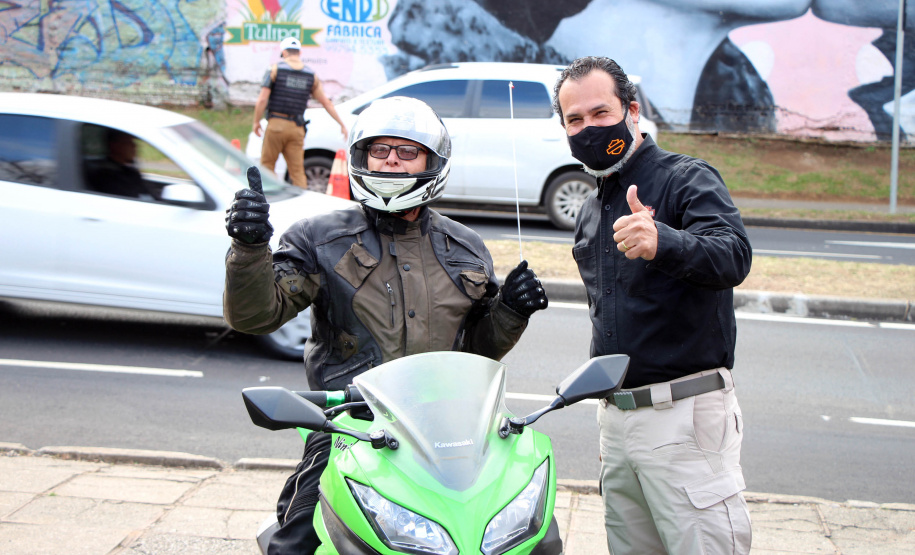 Curitiba, 22 de setembro de 2020.  Blitz educativa BPTran.