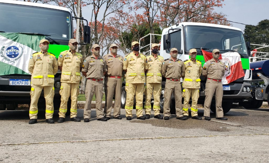 Bombeiros do Paraná completam dez dias de combate a incêndios no Pantanal
. Foto: Corpo de Bombeiros