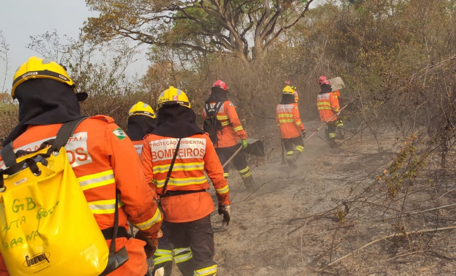 Bombeiros do Paraná completam dez dias de combate a incêndios no Pantanal
. Foto: Corpo de Bombeiros