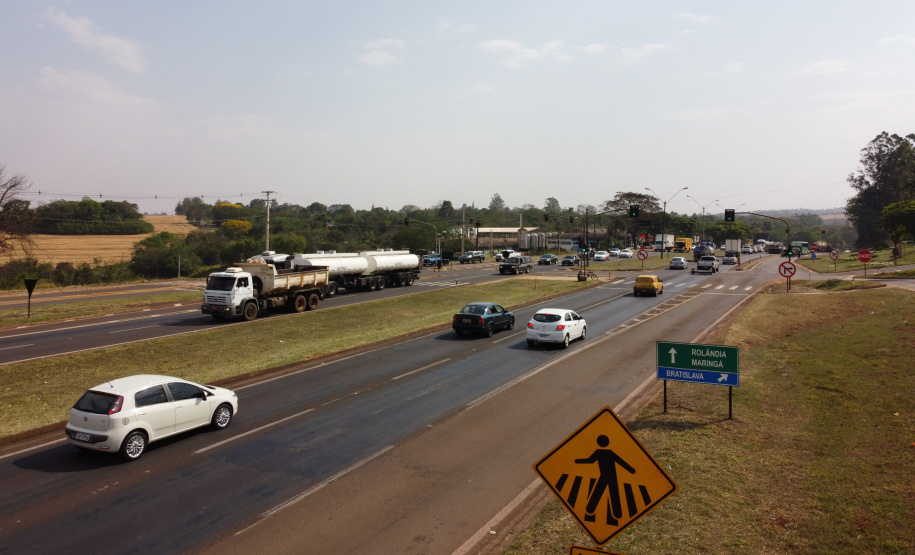 Cambe Viaduto Local da construção do Viaduto da Bratislava, que será executado na rodovia BR-369, cruzamento com a Avenida Brasil e a Estrada da Bratislava, em Cambé, Norte do Estado.. 17/09/2020 - Foto: Geraldo Bubniak/AEN
