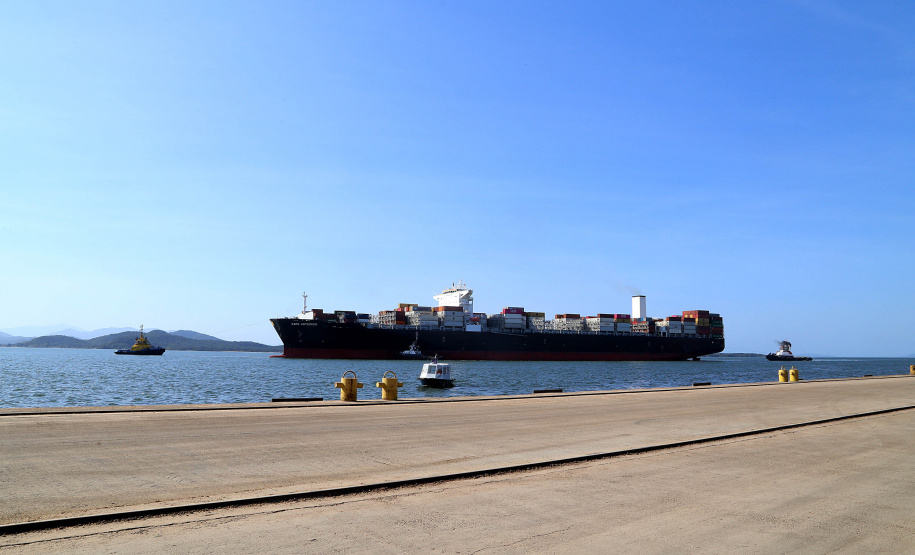 Empresa Portos do Paraná incentiva a navegação de cabotagem.Foto: Gilson Abreu/AEN