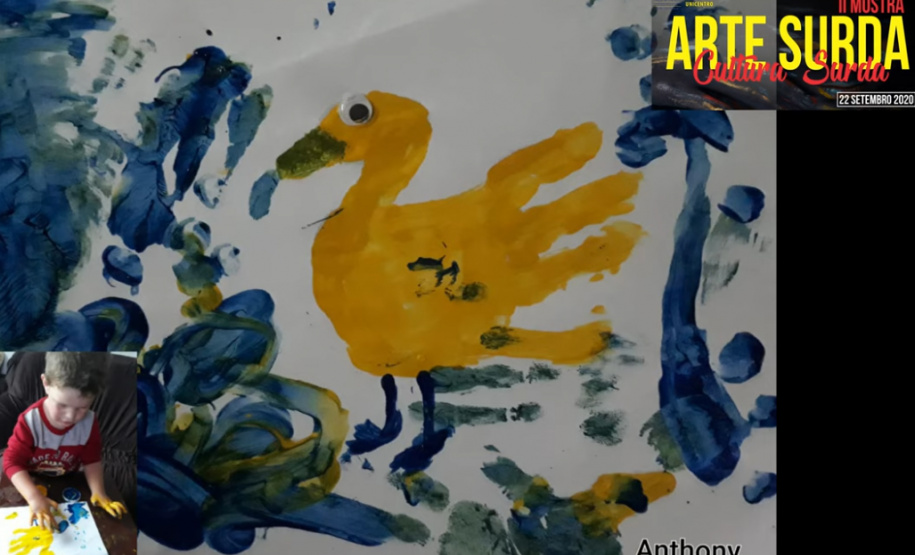 Em Guarapuava, na região oeste do estado, o CAS - Centro de Apoio ao Surdo e aos Profissionais de Educação de Surdos do Paraná, em parceria com a Universidade Estadual do Centr Oeste (Unicentro) - Campus Irati, organizou uma mostra de arte, com o tema ‘cultura surda’, como explica Jiane Ribeiro Cwick, coordenadora do CAS Regional Oeste Guarapuava