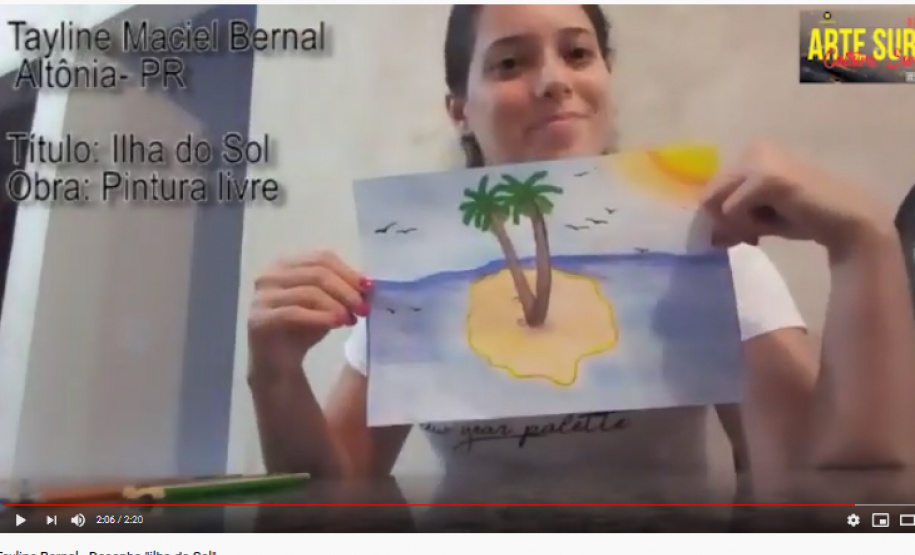 Em Guarapuava, na região oeste do estado, o CAS - Centro de Apoio ao Surdo e aos Profissionais de Educação de Surdos do Paraná, em parceria com a Universidade Estadual do Centr Oeste (Unicentro) - Campus Irati, organizou uma mostra de arte, com o tema ‘cultura surda’, como explica Jiane Ribeiro Cwick, coordenadora do CAS Regional Oeste Guarapuava