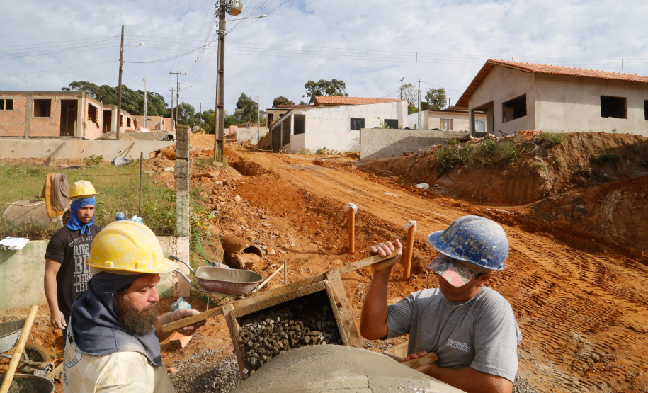 Requalificação urbana da Vila Nova, em Wenceslau Braz, no Norte Pioneiro.
.Foto de Gilson Abreu/AEN