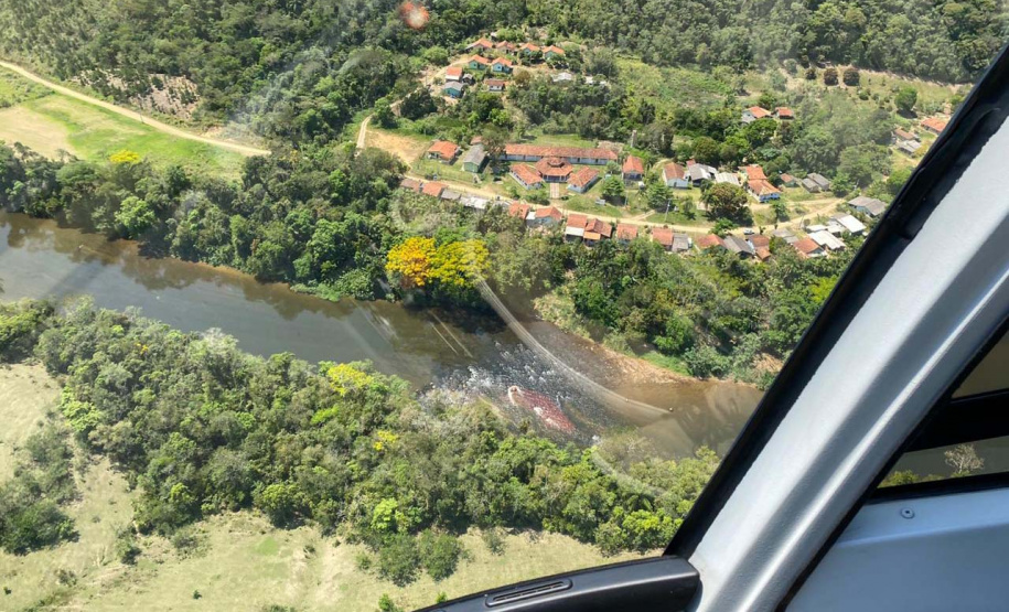 IAT teve apoio aéreo em fiscalização nos parques estaduais. Foto: IAT