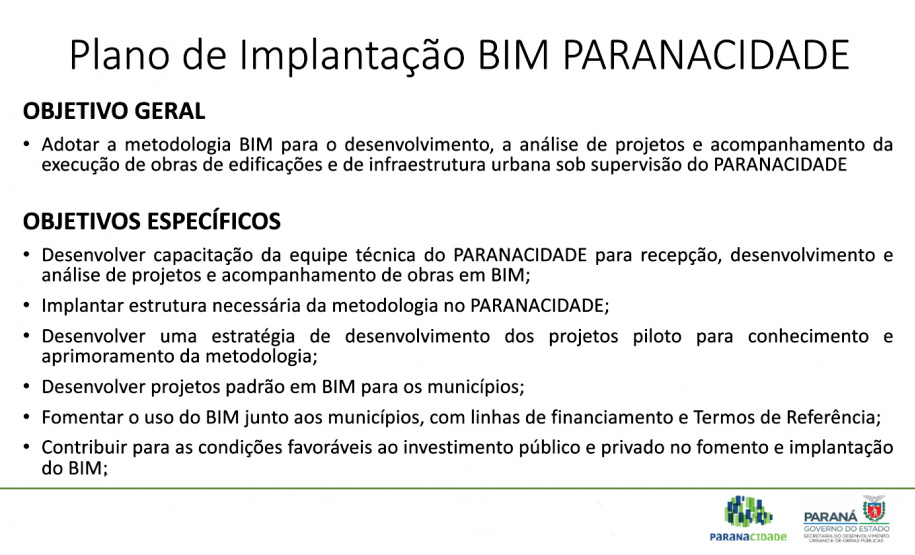 Paranacidade fortalece a adoção da tecnologia BIM para obras públicas. Imagem:SEDU
