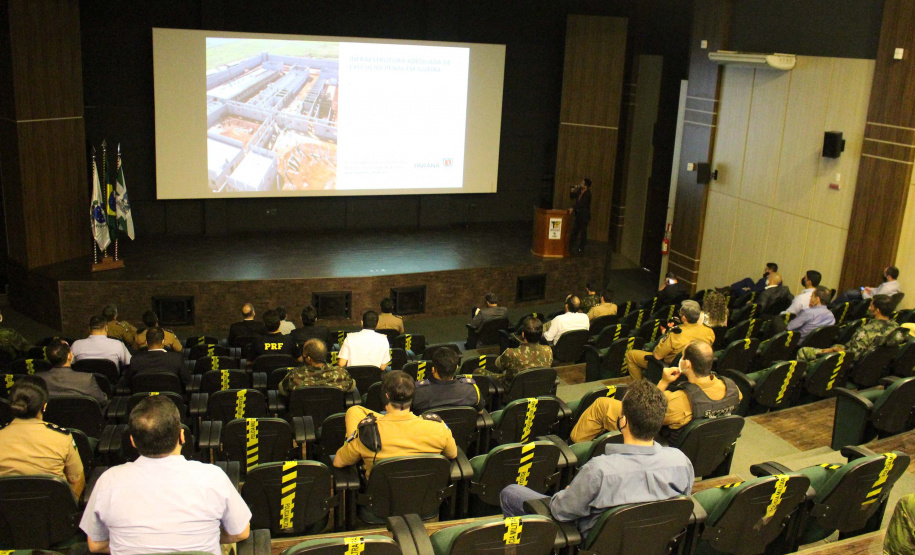 Estratégias de segurança na fronteira são discutidas durante reunião do GGIFron em Foz do Iguaçu
.Foto:SESP