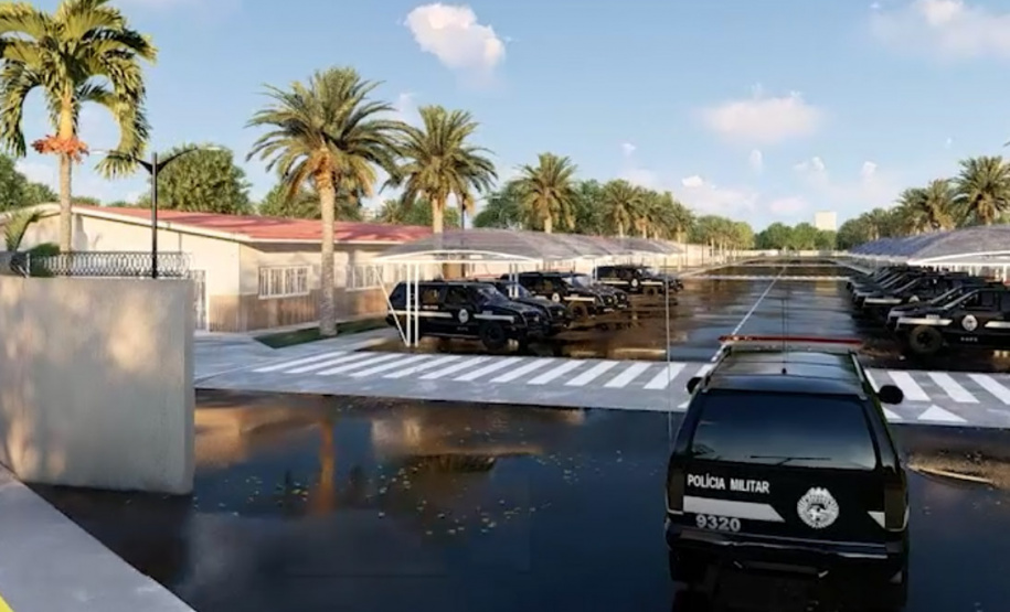 Projeto da nova sede do Batalhão de Fronteiras (BPFRON), em Guaíra.