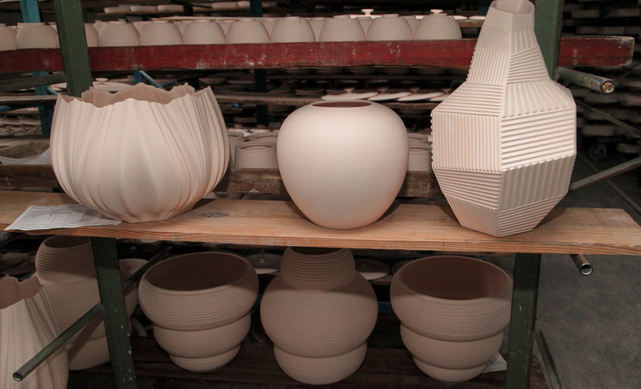 Porcelanas Germer. Criada em 1978, a fábrica emprega cerca de 500 pessoas e produz em média um milhão de peças por mês.Feito no Paraná. Foto: Ari Dias/AEN.