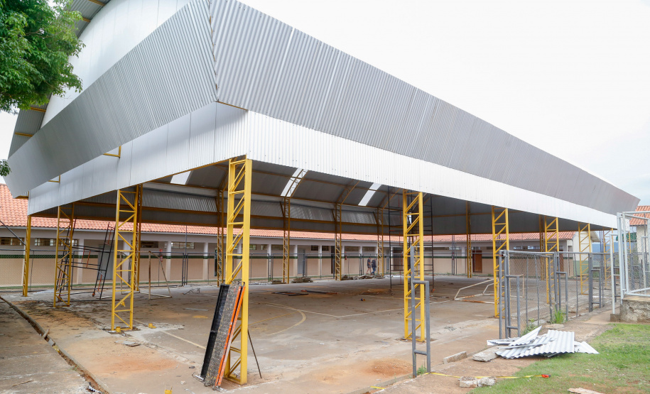 Escolas rurais de Ibaiti passam a contar com ginásios cobertos. Colégio Estadual do Campo Affonso Martinez Albaladejo.Foto Gilson Abreu/AEN