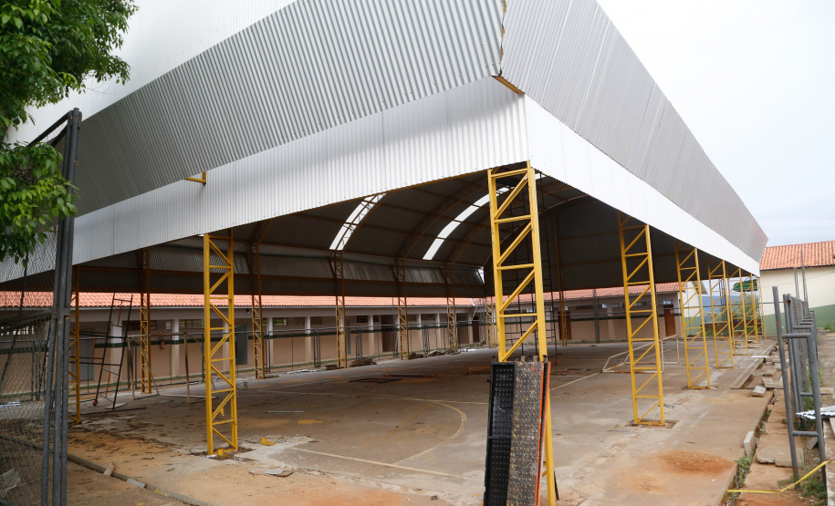 Escolas rurais de Ibaiti passam a contar com ginásios cobertos. Colégio Estadual do Campo Affonso Martinez Albaladejo.Foto Gilson Abreu/AEN