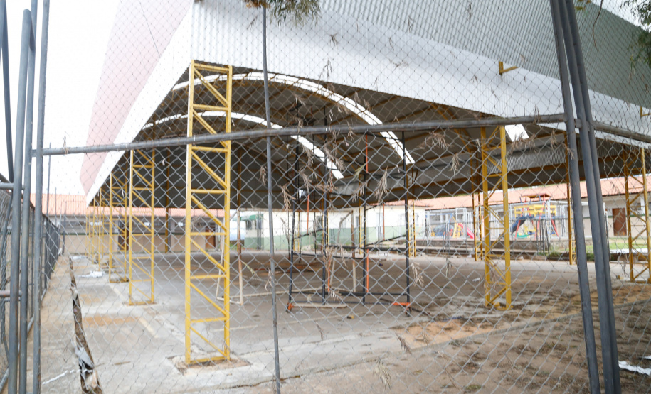 Escolas rurais de Ibaiti passam a contar com ginásios cobertos. Colégio Estadual do Campo Affonso Martinez Albaladejo.Foto Gilson Abreu/AEN