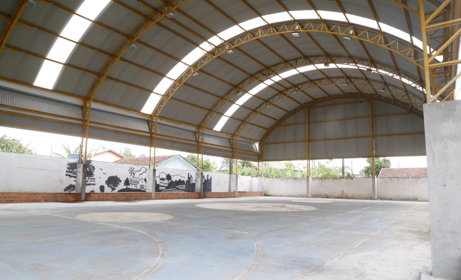 Escolas rurais de Ibaiti passam a contar com ginásios cobertos. Colegio Estadual Caetano Munhoz do Rocha em Ibaiti.Foto: Gilson Abreu/AEN