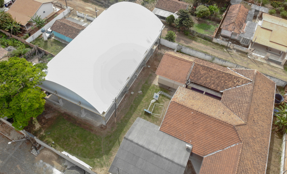 Escolas rurais de Ibaiti passam a contar com ginásios cobertos. Colegio Estadual Caetano Munhoz do Rocha em Ibaiti.Foto: Gilson Abreu/AEN